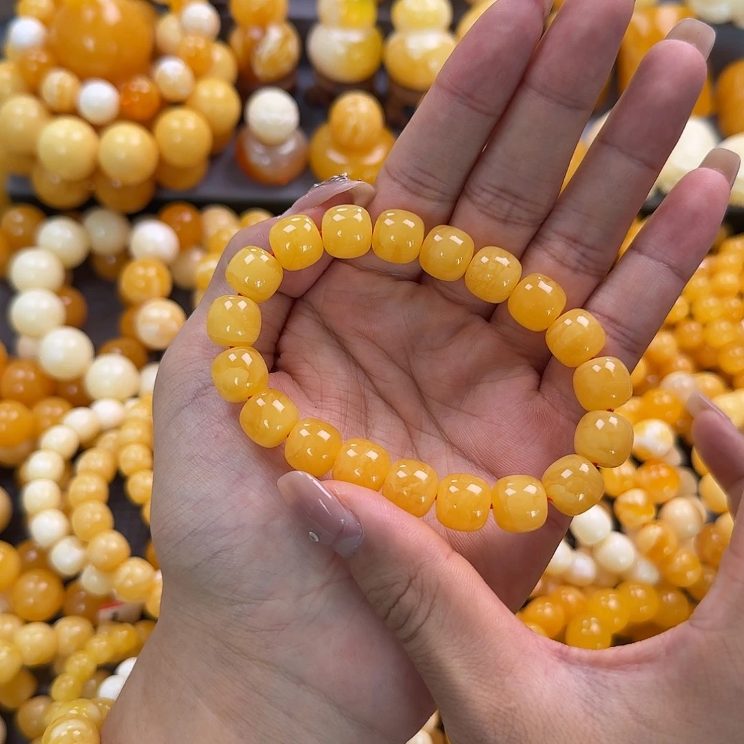 蜜蜡未镶嵌珠宝奇石同料12mm