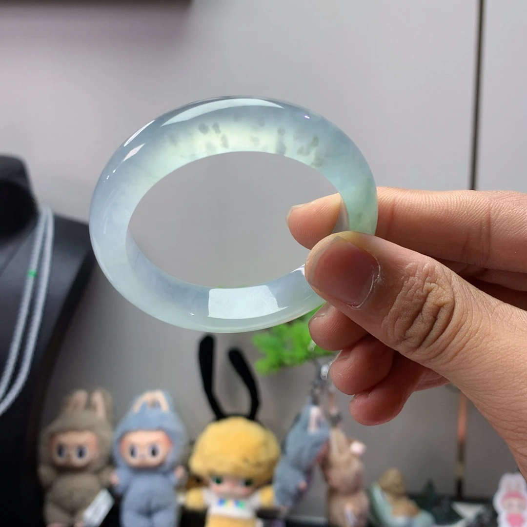 翡翠未镶嵌手镯正圈51圈