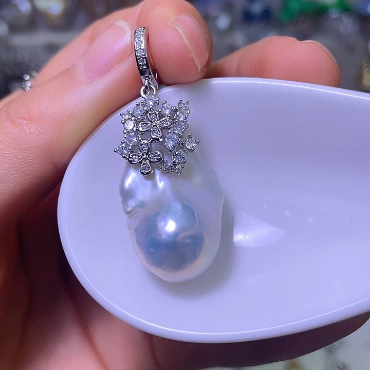 淡水珍珠颈饰合金10