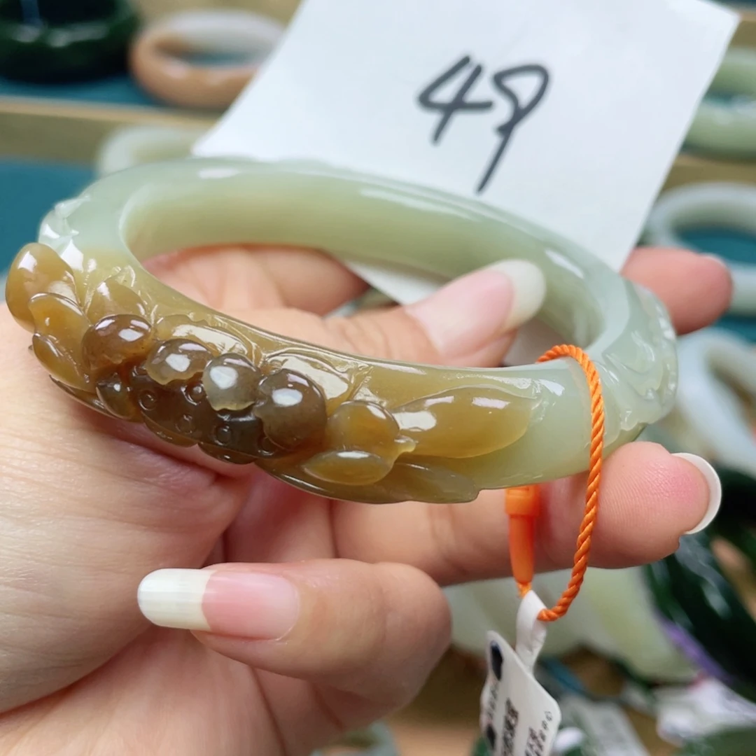 未镶嵌手镯和田玉圈口61