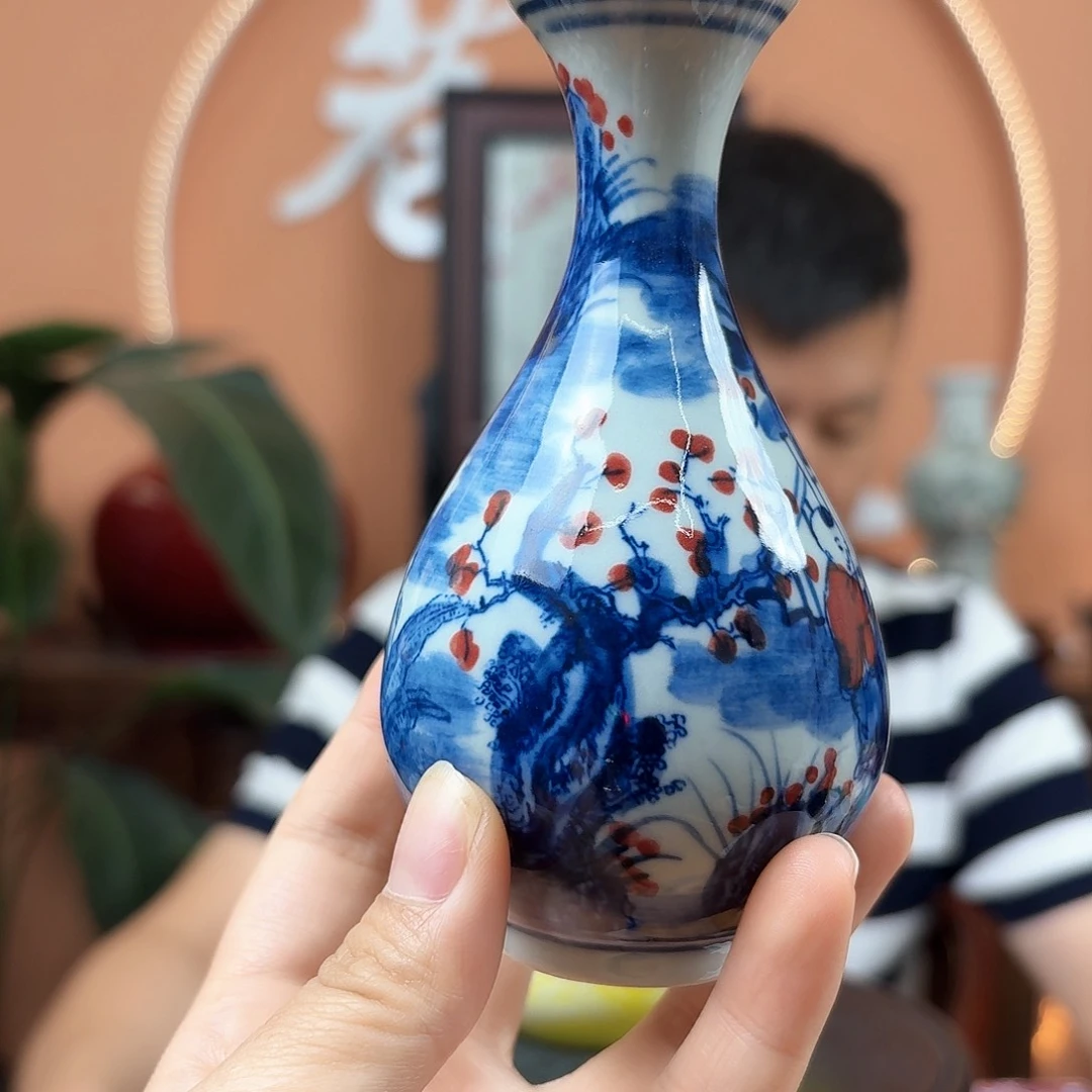 景德镇陶瓷手工手绘花瓶