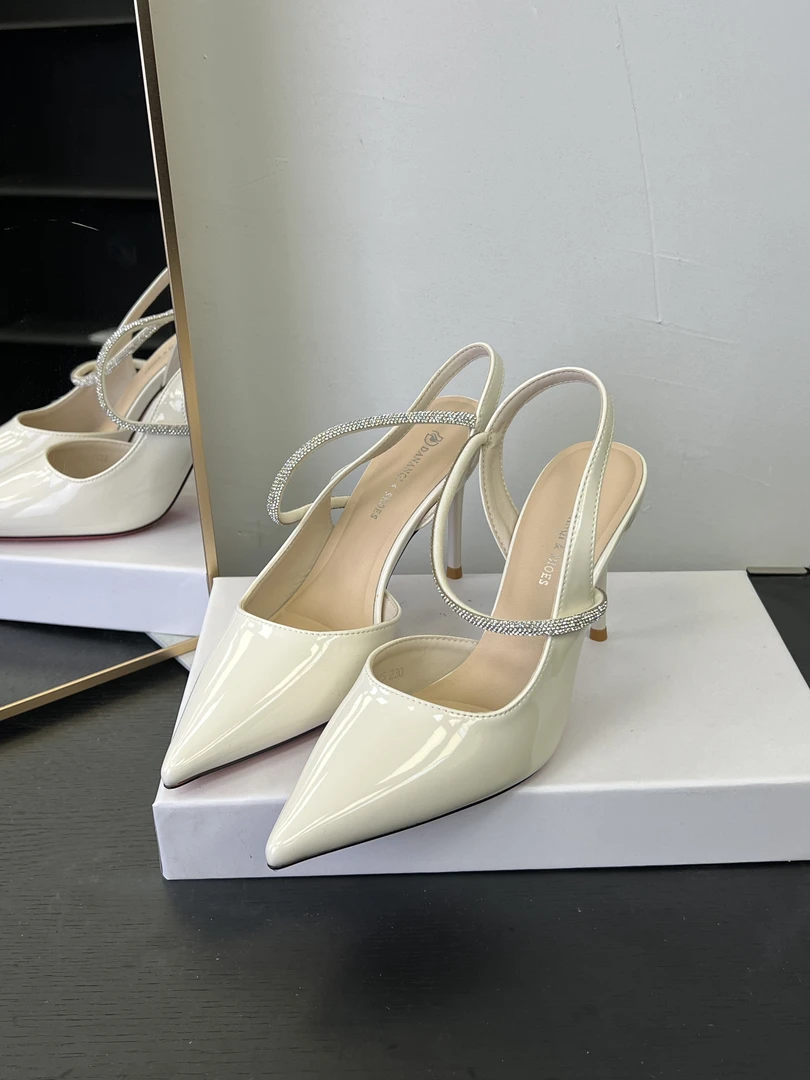 （8.5厘米）289-5米色细跟高跟鞋时尚舒适