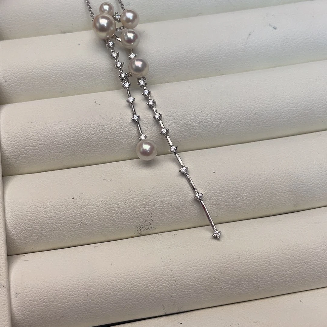 颈饰海水珍珠银S925镶嵌