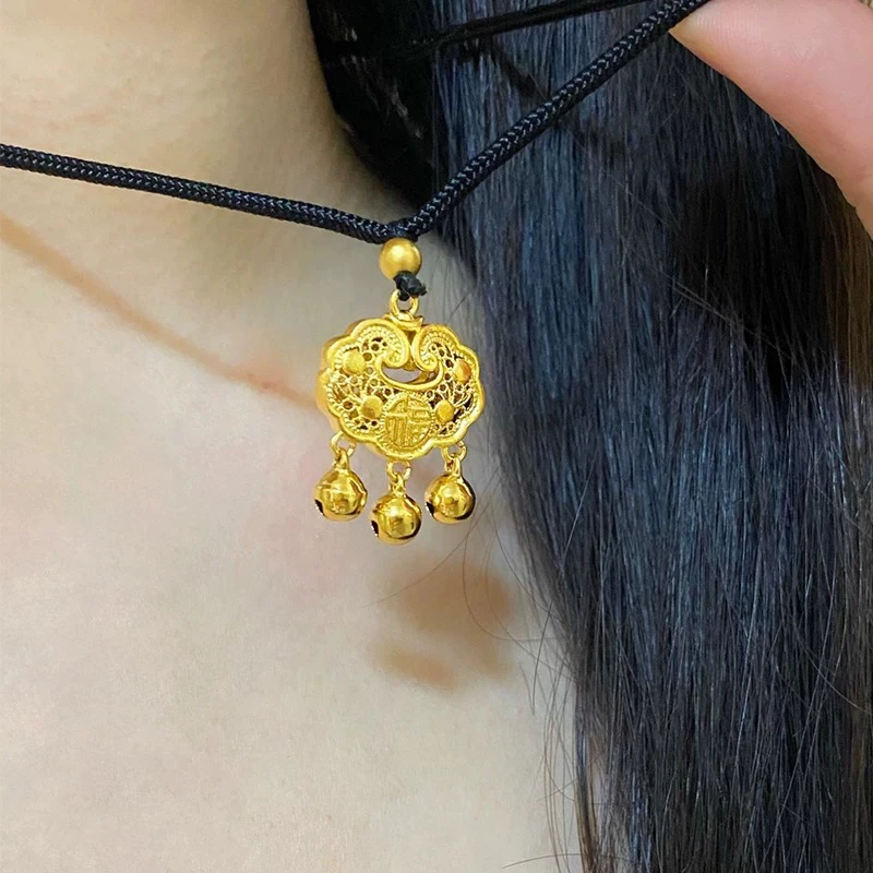 铜合金吊坠 镂空小锁包吊坠简单百搭