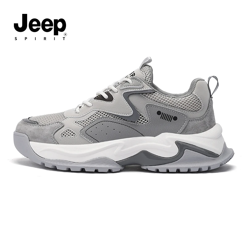 JEEPSPIRIT吉普男鞋百搭新款运动鞋户外休闲跑步鞋子透气男士潮鞋