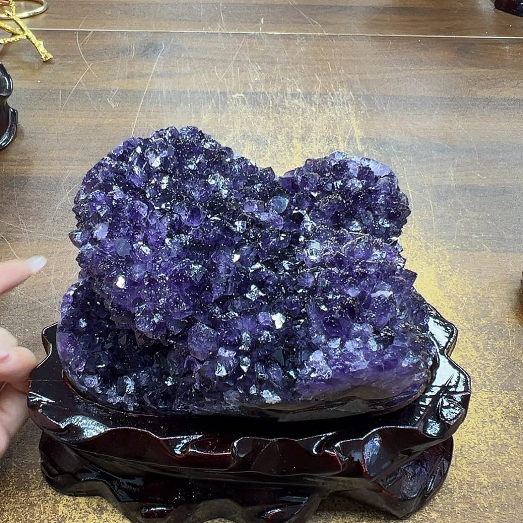 紫晶摆件未镶嵌晶体