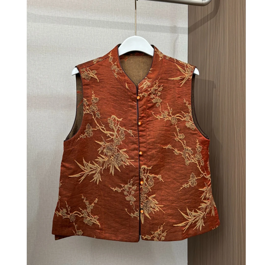 【梅枝】中式改良设计师百搭休闲复古气质显瘦马甲