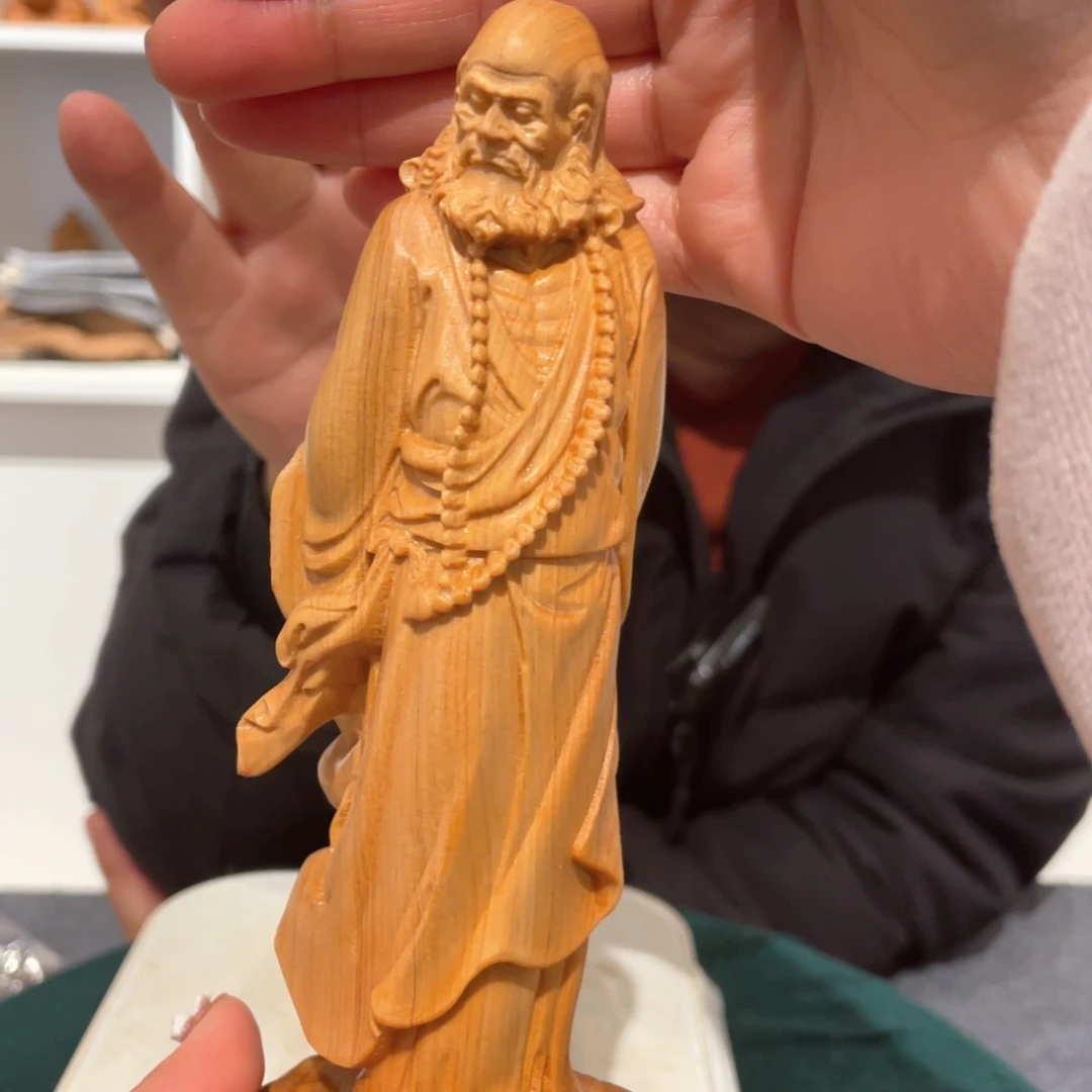 【闪购商品】柏木（崖柏）达摩摆件