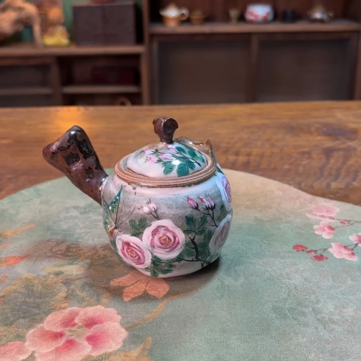 柴烧纯手工手绘陶瓷