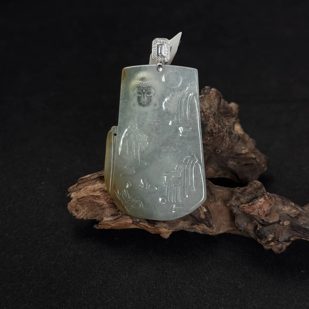 【诚翠拍品第九十八期午】翡翠87吊坠LLi5020