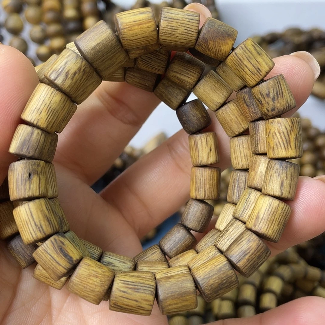 沉香沉香碎屑08随形桶珠