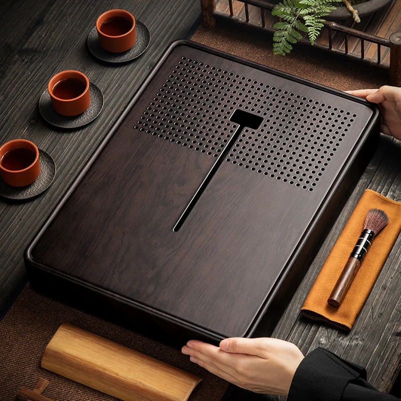 2025新款高档轻奢储水式茶盘家用功夫茶具泡茶台蓄水干泡台沥水盘