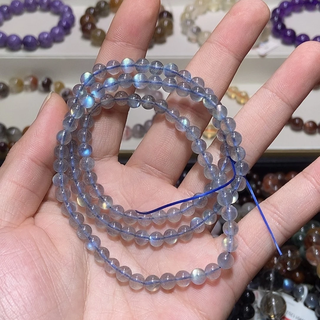 手链水晶未镶嵌灰月光三圈