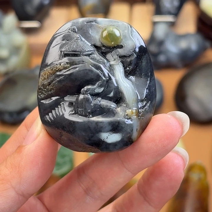 清***阳和田玉未镶嵌颈饰