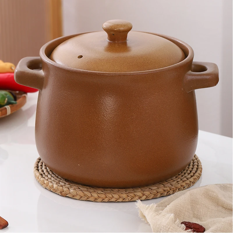 砂锅煲汤燃气灶中式煲汤炖肉传统老式砂锅