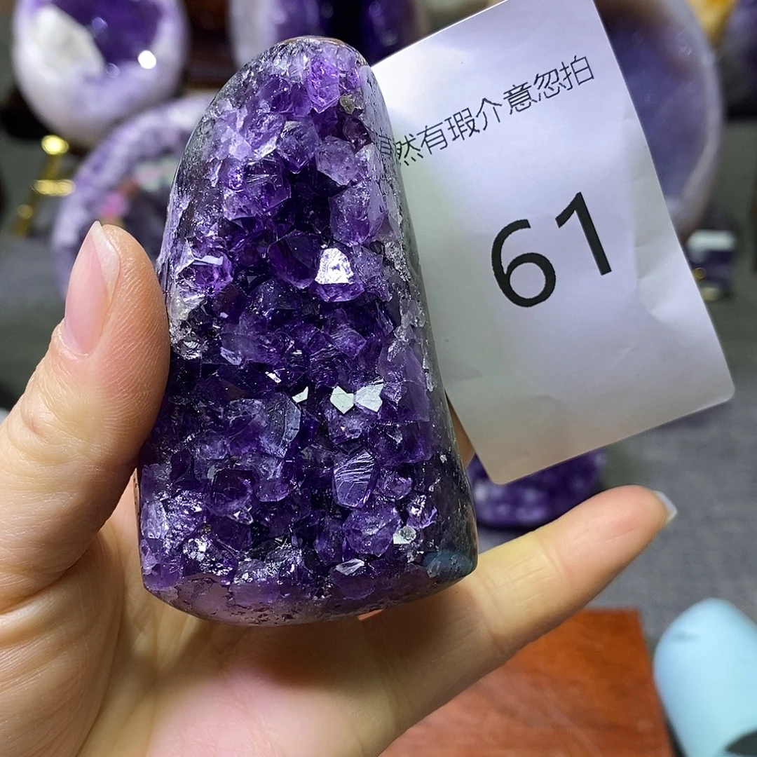 珠宝半成品紫晶未镶嵌