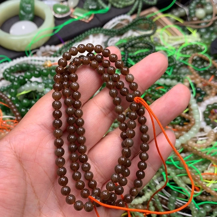 和田玉未镶嵌手链43