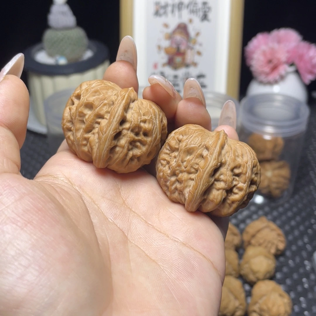 吊坠文玩核桃元宝41全白茬