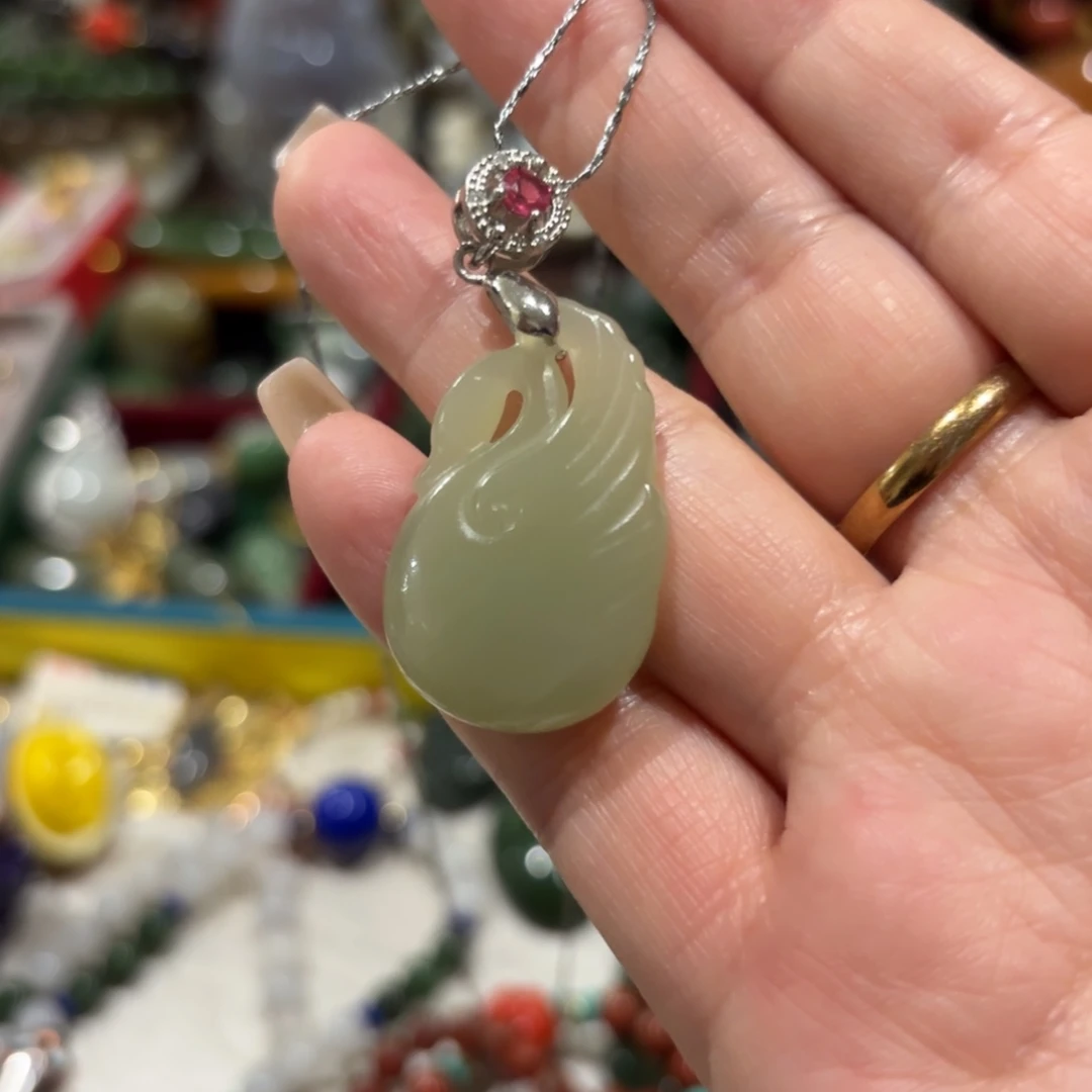 和田玉合金颈饰6557