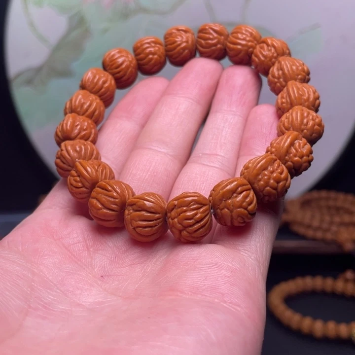 桃核手串14红魔爆肚