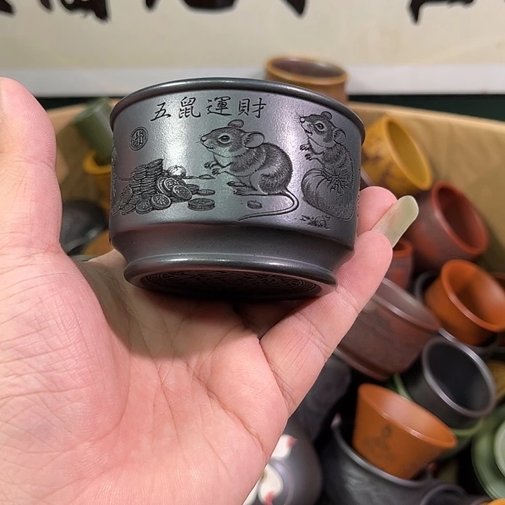 茶杯紫砂全手工紫砂主人杯