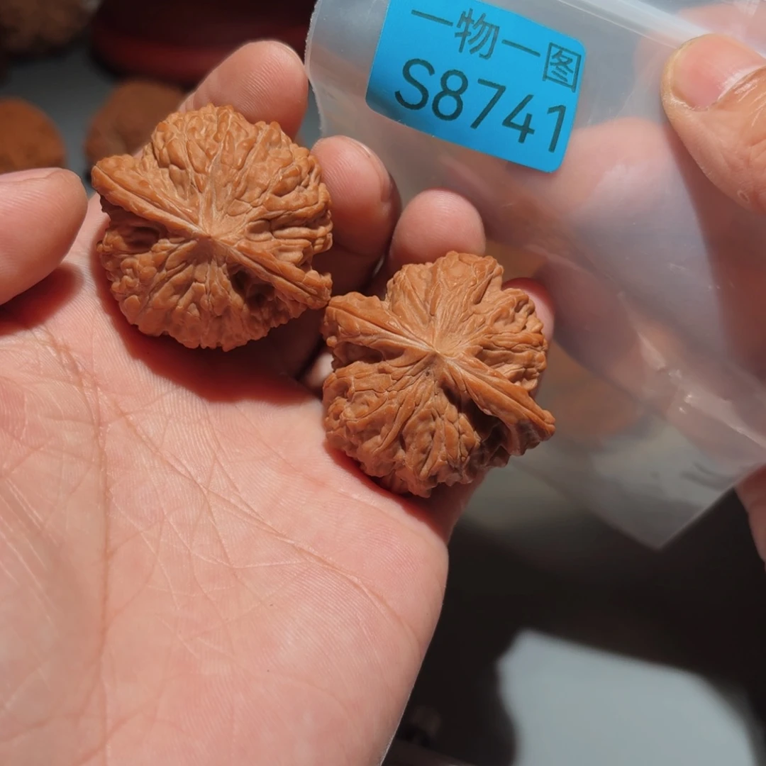 文玩核桃把件磨盘