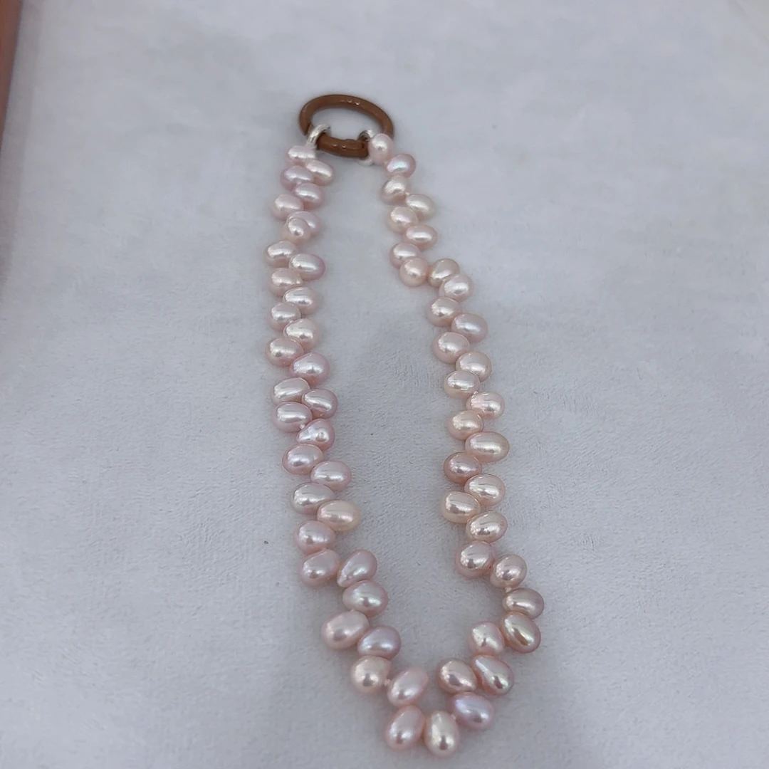 未镶嵌手机链淡水珍珠
