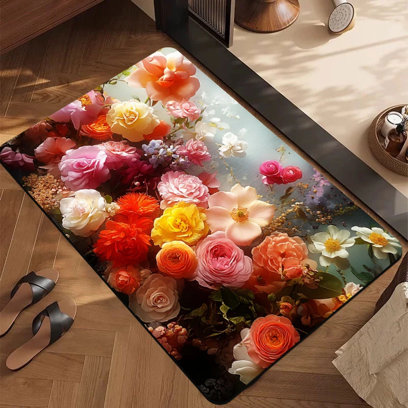 无品牌入户门垫地毯门口吸水耐脏防滑进门垫卧室家用脚垫地垫浴室