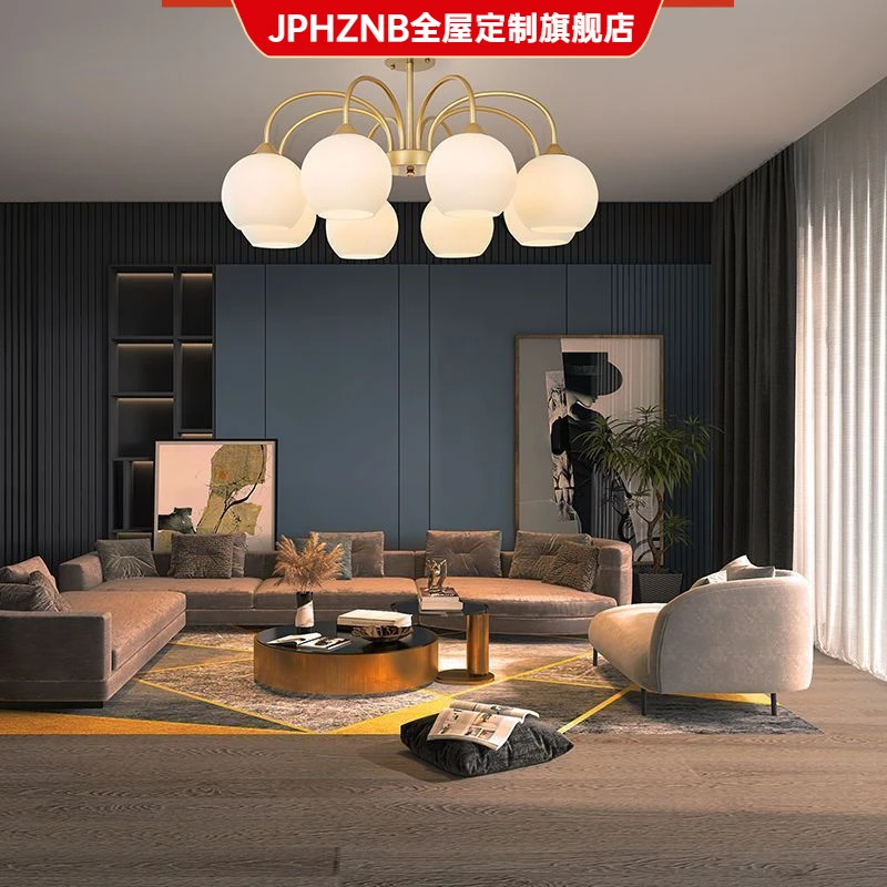 客厅吊灯法式奶油风灯具北欧现代简约轻奢个性大灯主餐厅卧室灯