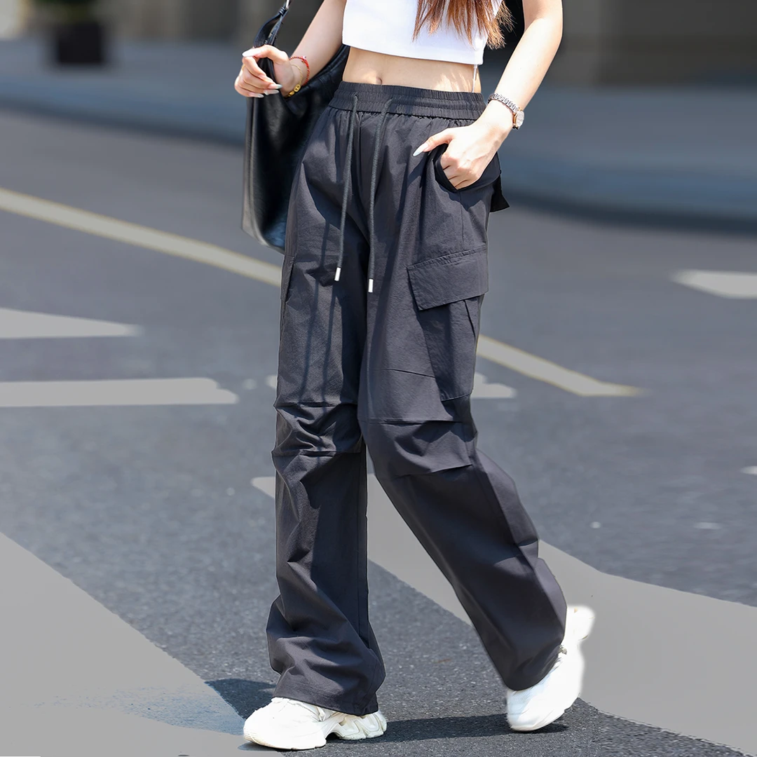 阔腿工装裤女款爆款2025新款夏天裤子薄款显瘦宽松休闲裤炸街女装