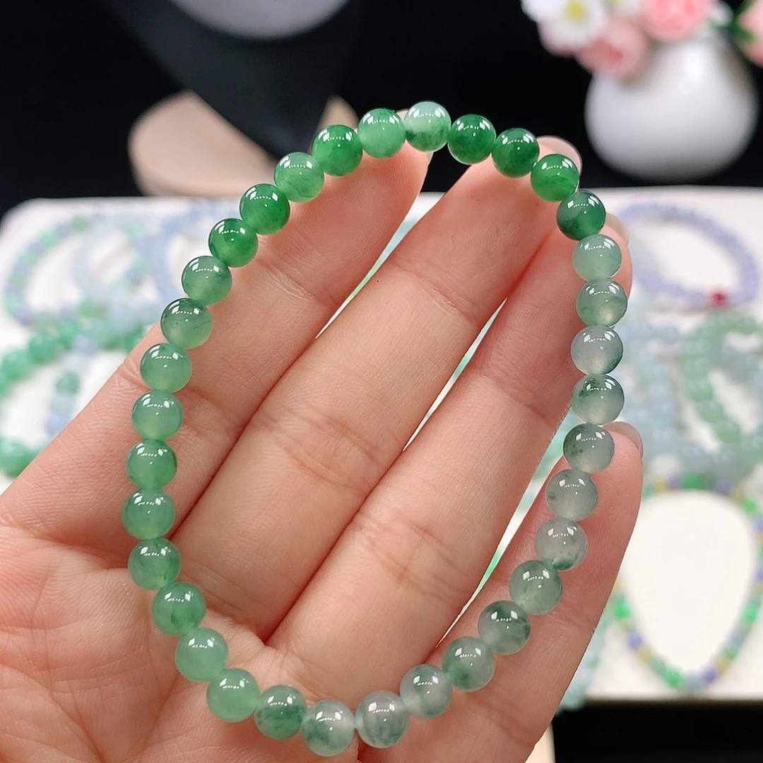 翡翠未镶嵌手链5.7mm