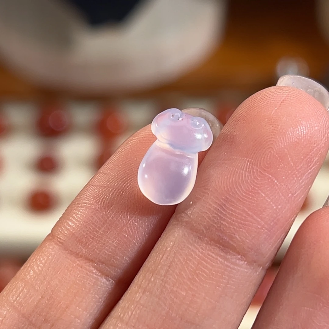 玛瑙/玉髓未镶嵌如意背云7.7x11.8mm 不退换