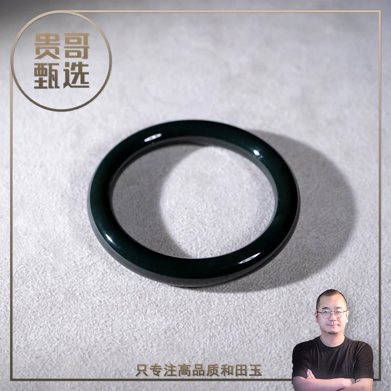 天然和田玉塔青手镯