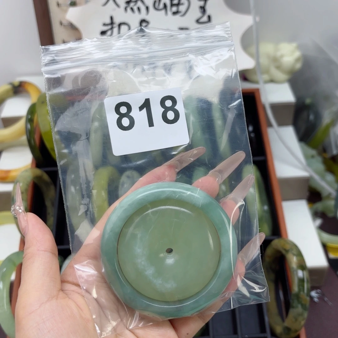 蛇纹石玉未镶嵌手镯^***雨
