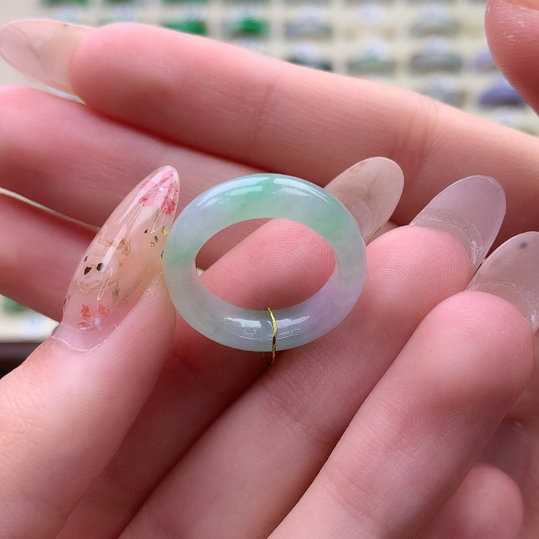 翡翠未镶嵌戒圈港10