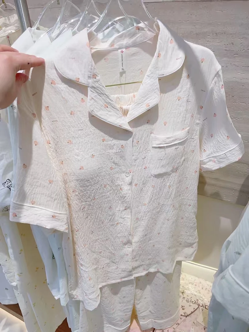 云朵棉亲肤柔软透气简约家居服短袖长裤