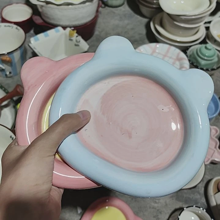 乔***喵瓷瑕疵陶瓷介意不拍俩熊头