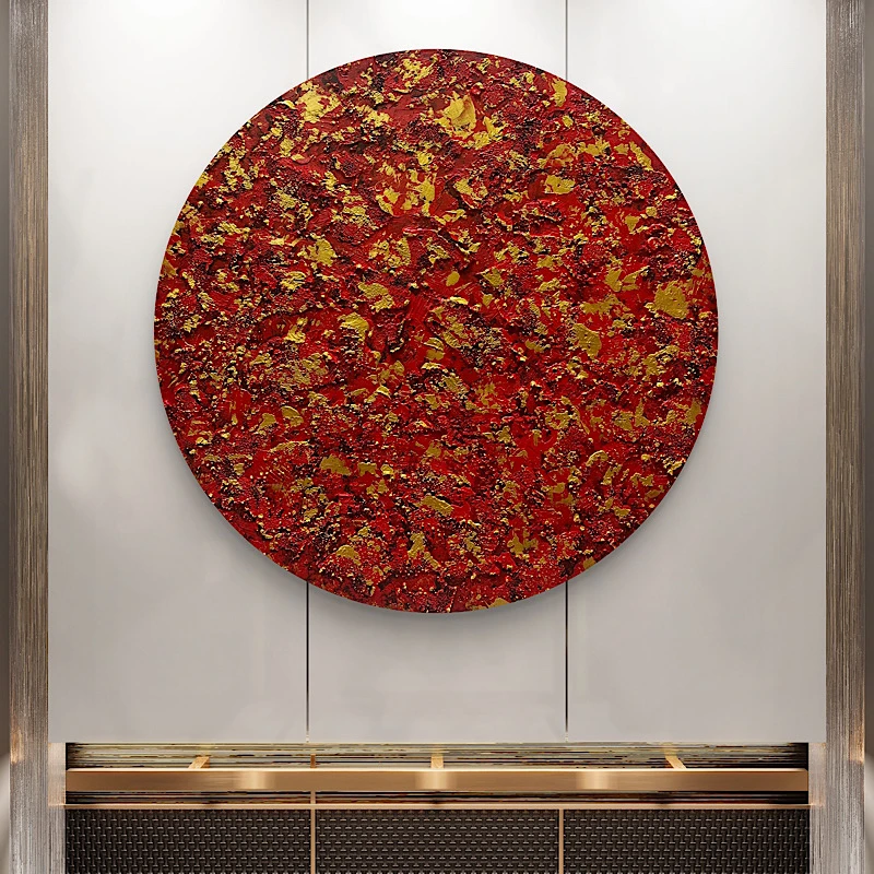 原创《财源滚滚》装饰画客厅背景墙挂画办公室壁画设计师立体装饰画