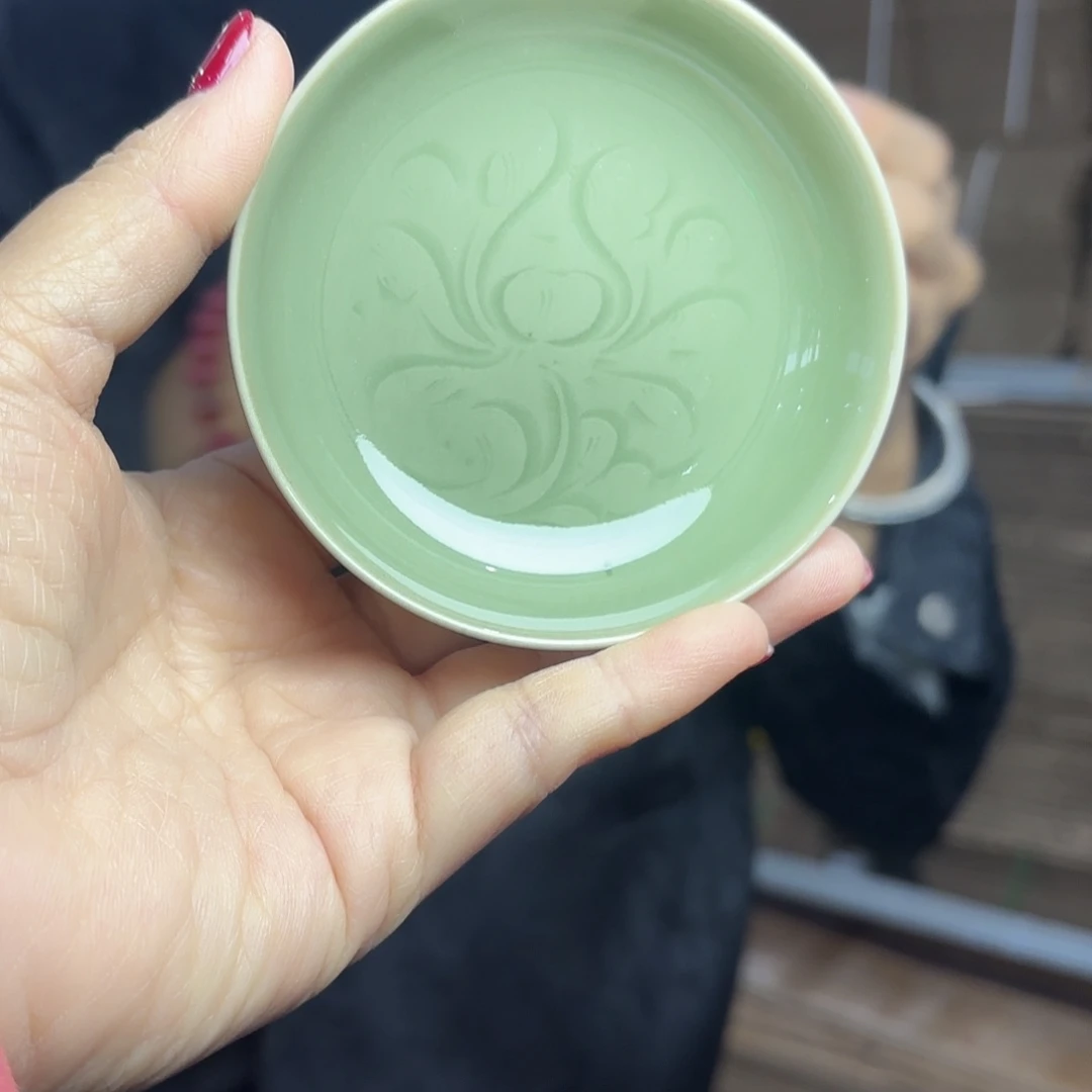 龙泉云间青瓷小米茶器