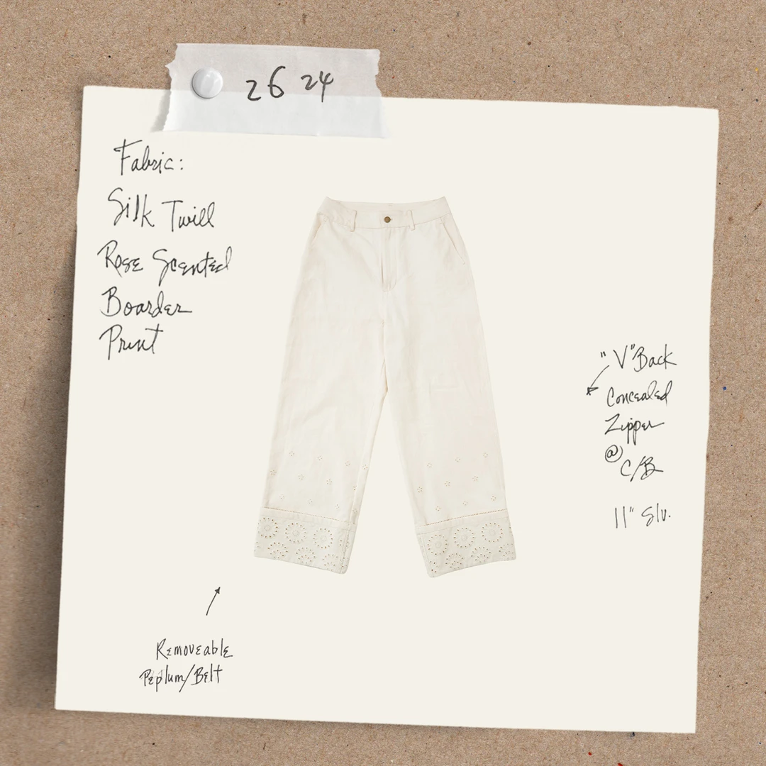 【步步生花】100棉裤脚镂空绣花翻边白色女装休闲直筒牛仔裤9925