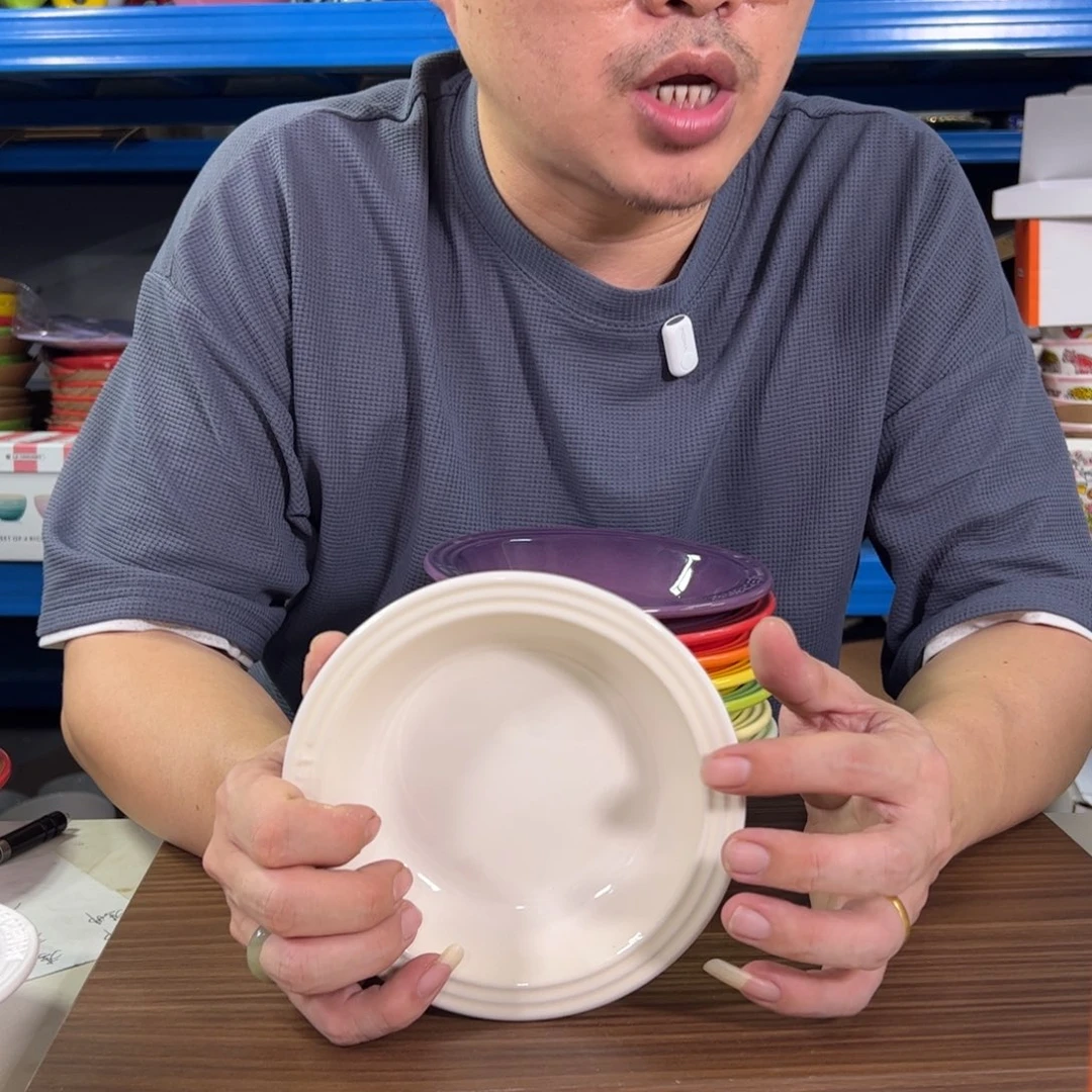 陶瓷米白色小草帽