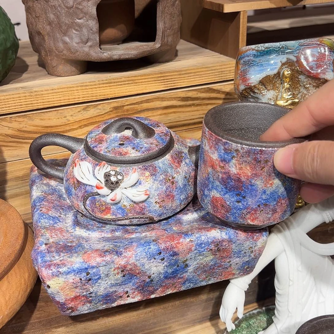 原矿粗陶裸烧工艺，越养越润出彩h*
