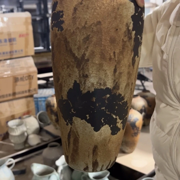 陶摆件景德镇陶瓷花瓶正品