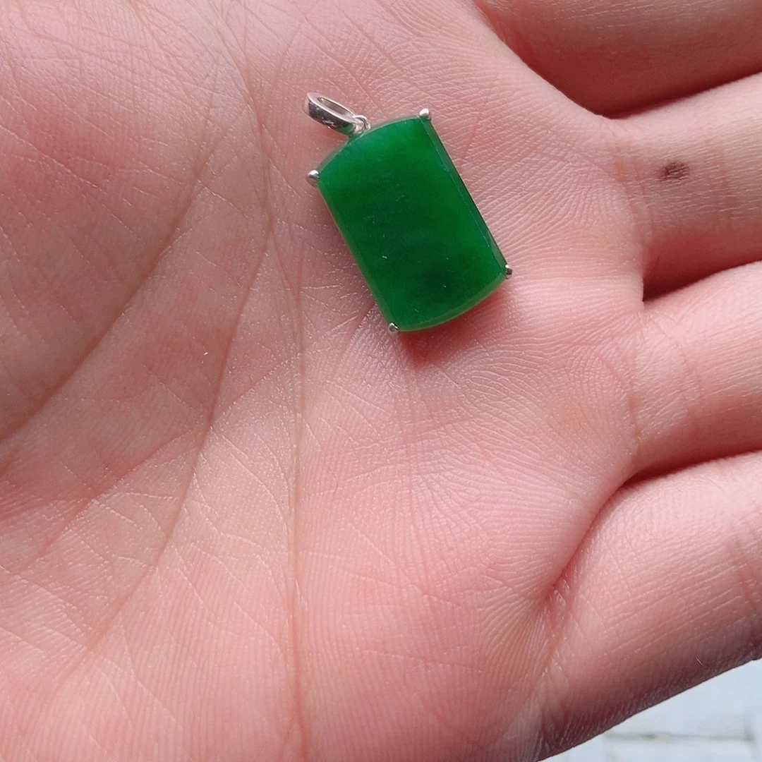 翡翠银S925镶嵌颈饰