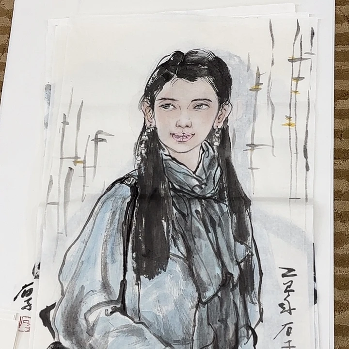 国画花鸟等多种鸟类的