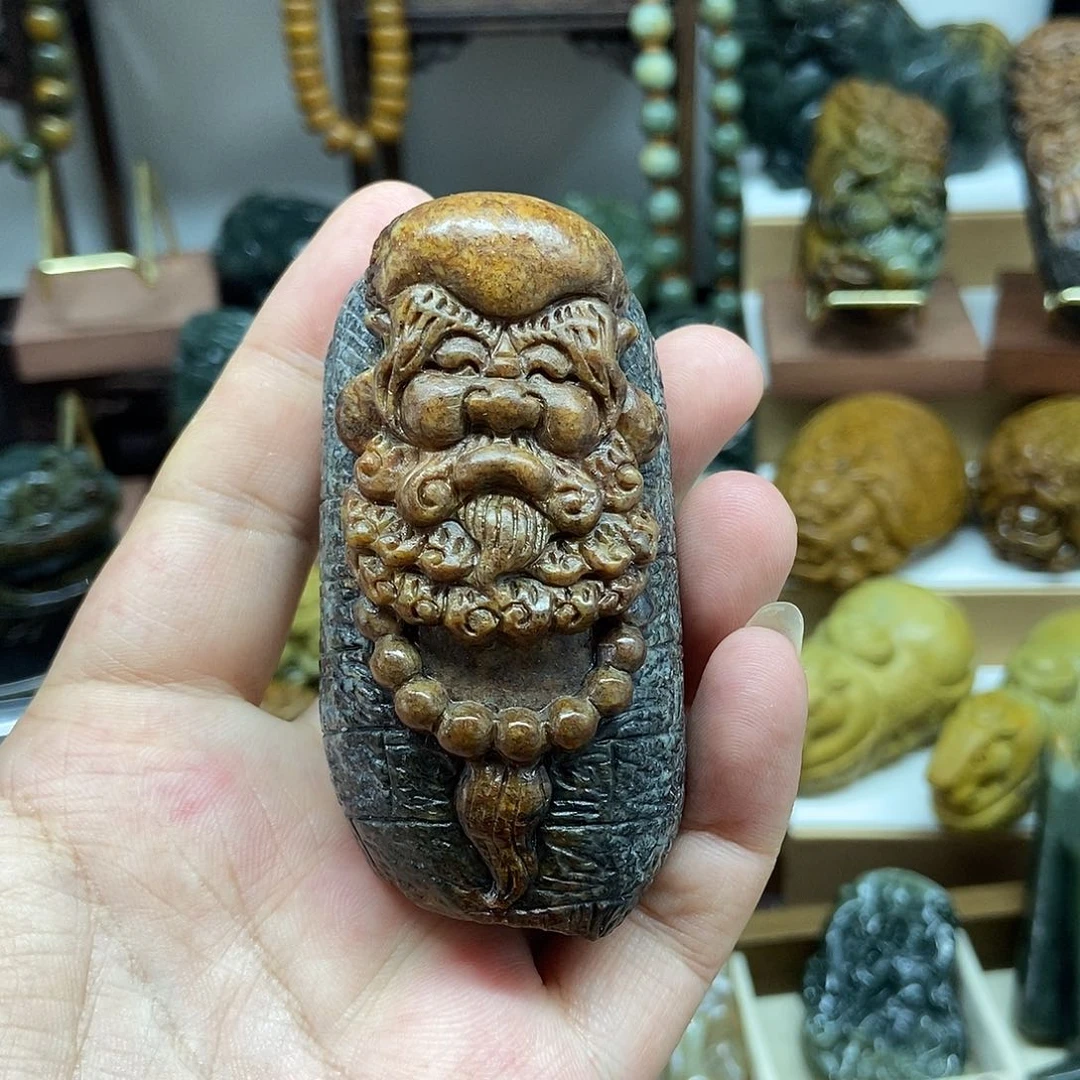 岫岩河磨玉（透闪石质玉）未镶嵌把件