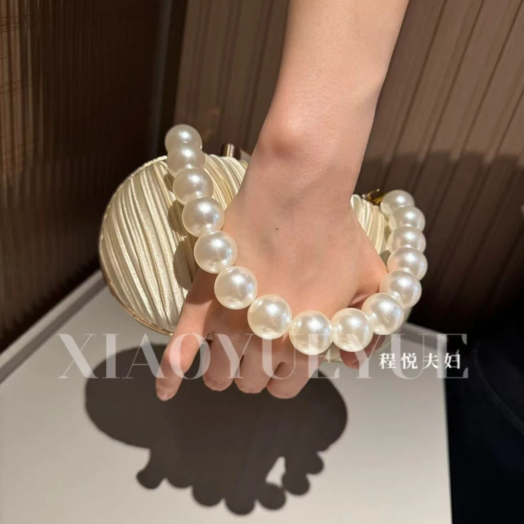 程悦夫妇【新品】A-02057时尚设计感镶钻女小包宴会包复古百搭气质