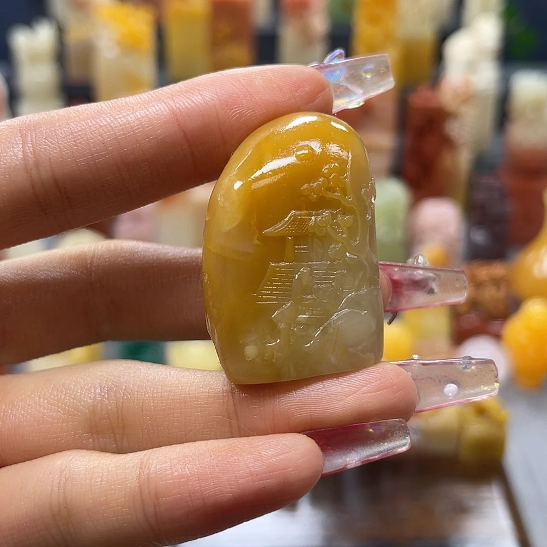 寿山石印石疯***兔包邮包刻4489