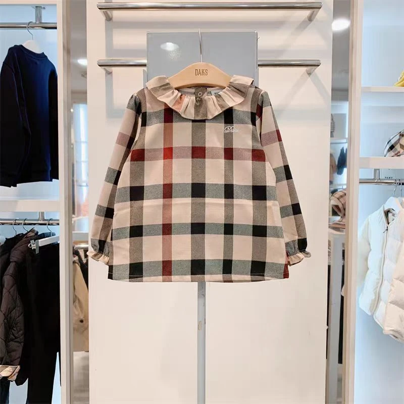 D57 韩版女宝花边领时尚洋气T恤12027