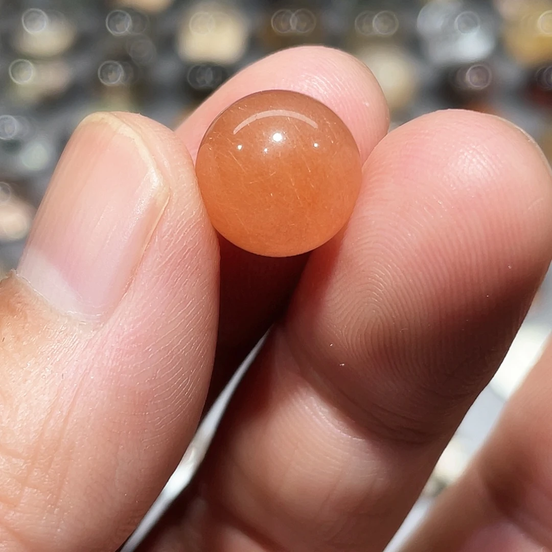 水晶未镶嵌珠宝半成品11mm兔毛单珠